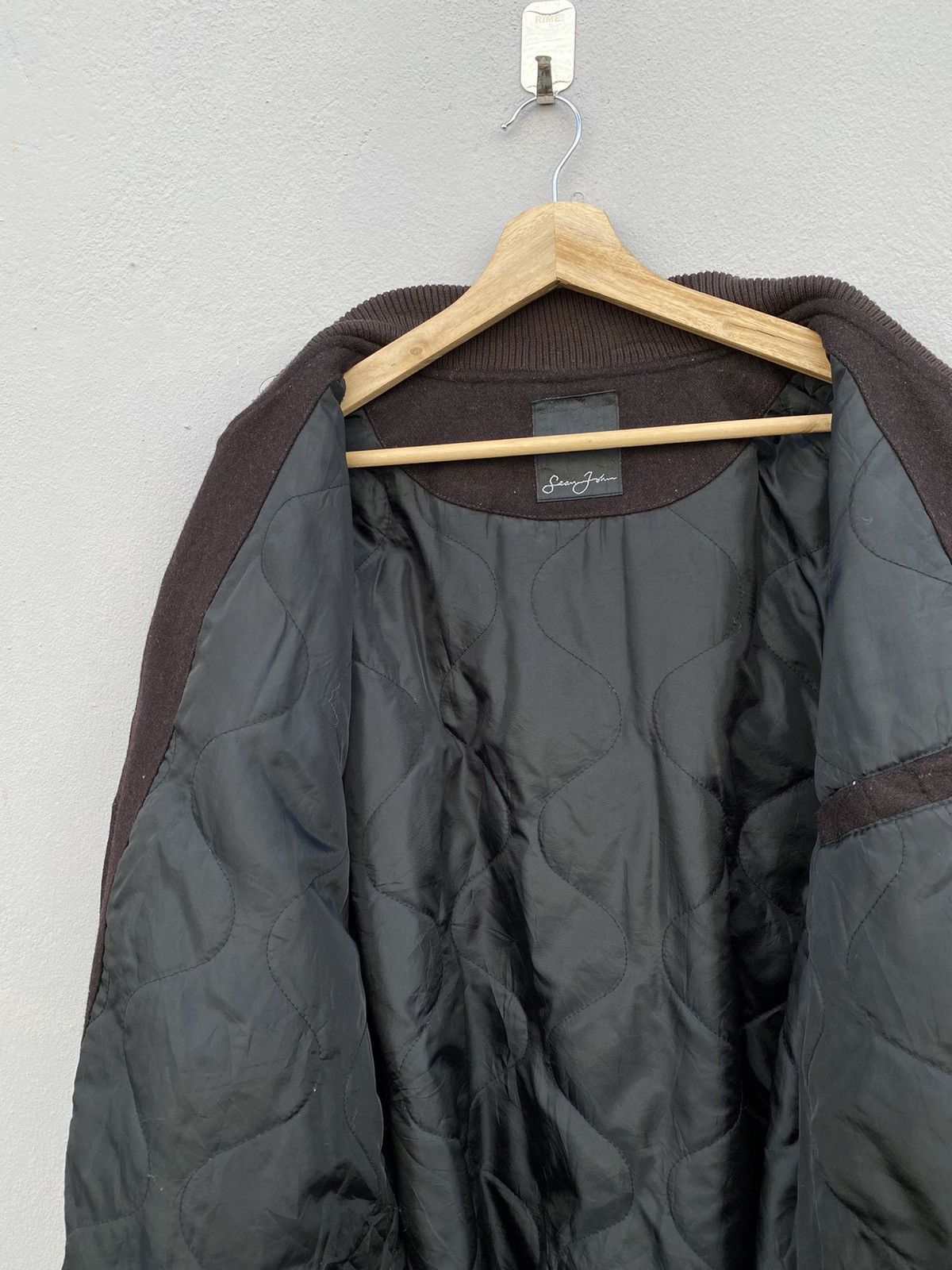 Sean John Sean John “SJ169” Wool Blended Quilted Brown Varsity Jacket Size US XXL / EU 58 / 5 - 10 Thumbnail