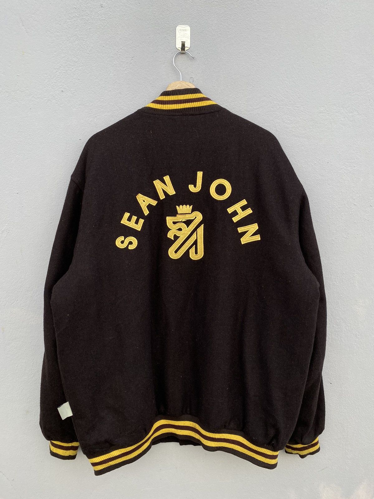 Sean John Sean John “SJ169” Wool Blended Quilted Brown Varsity Jacket Size US XXL / EU 58 / 5 - 15 Thumbnail