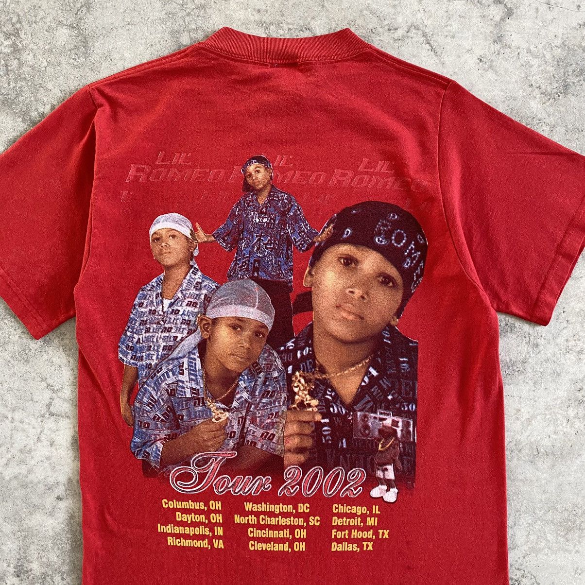 Rap Tees Vintage 2002 Lil Romeo Miller Promo Tour Rap T-Shirt Size US S / EU 44-46 / 1 - 10 Thumbnail