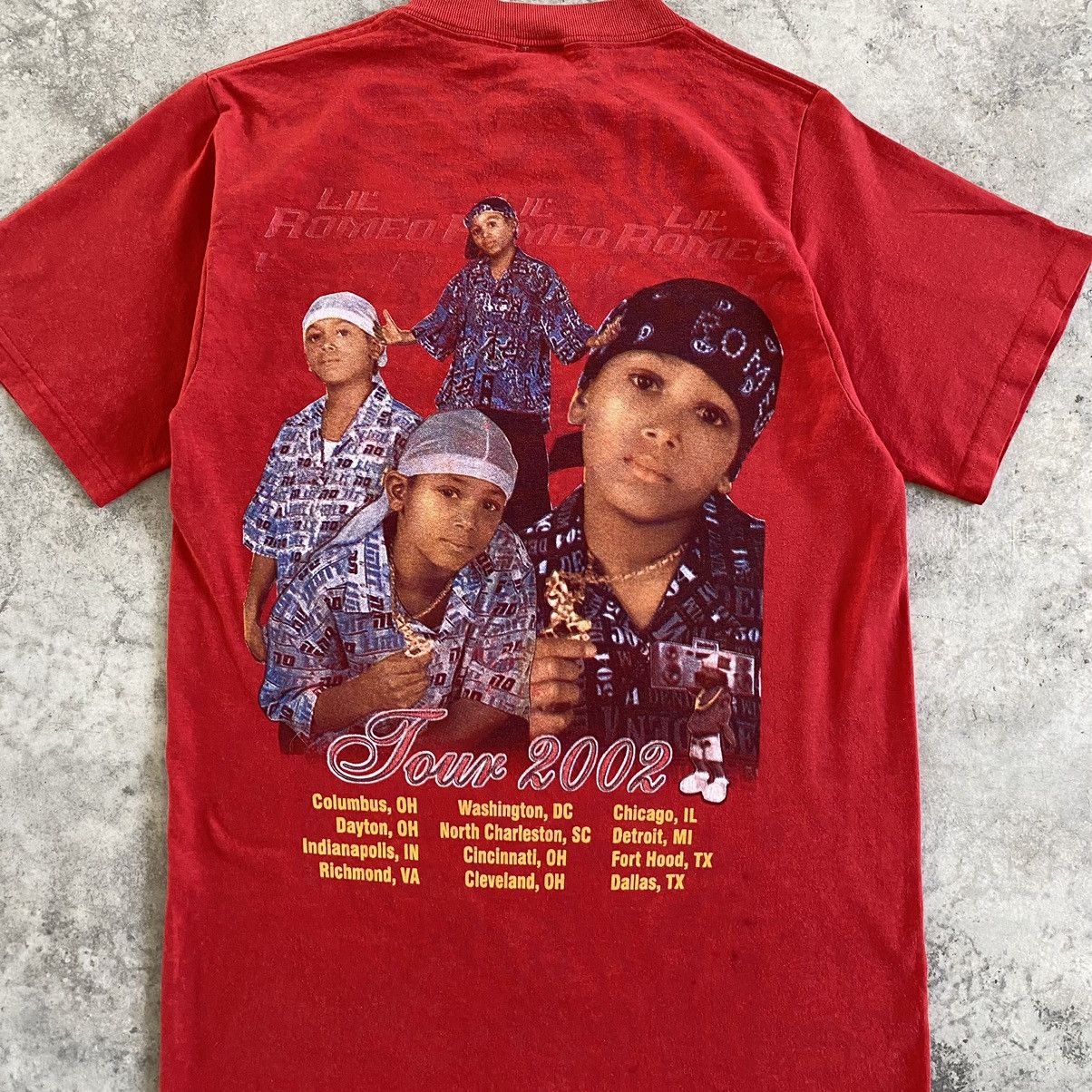 Rap Tees Vintage 2002 Lil Romeo Miller Promo Tour Rap T-Shirt Size US S / EU 44-46 / 1 - 13 Thumbnail