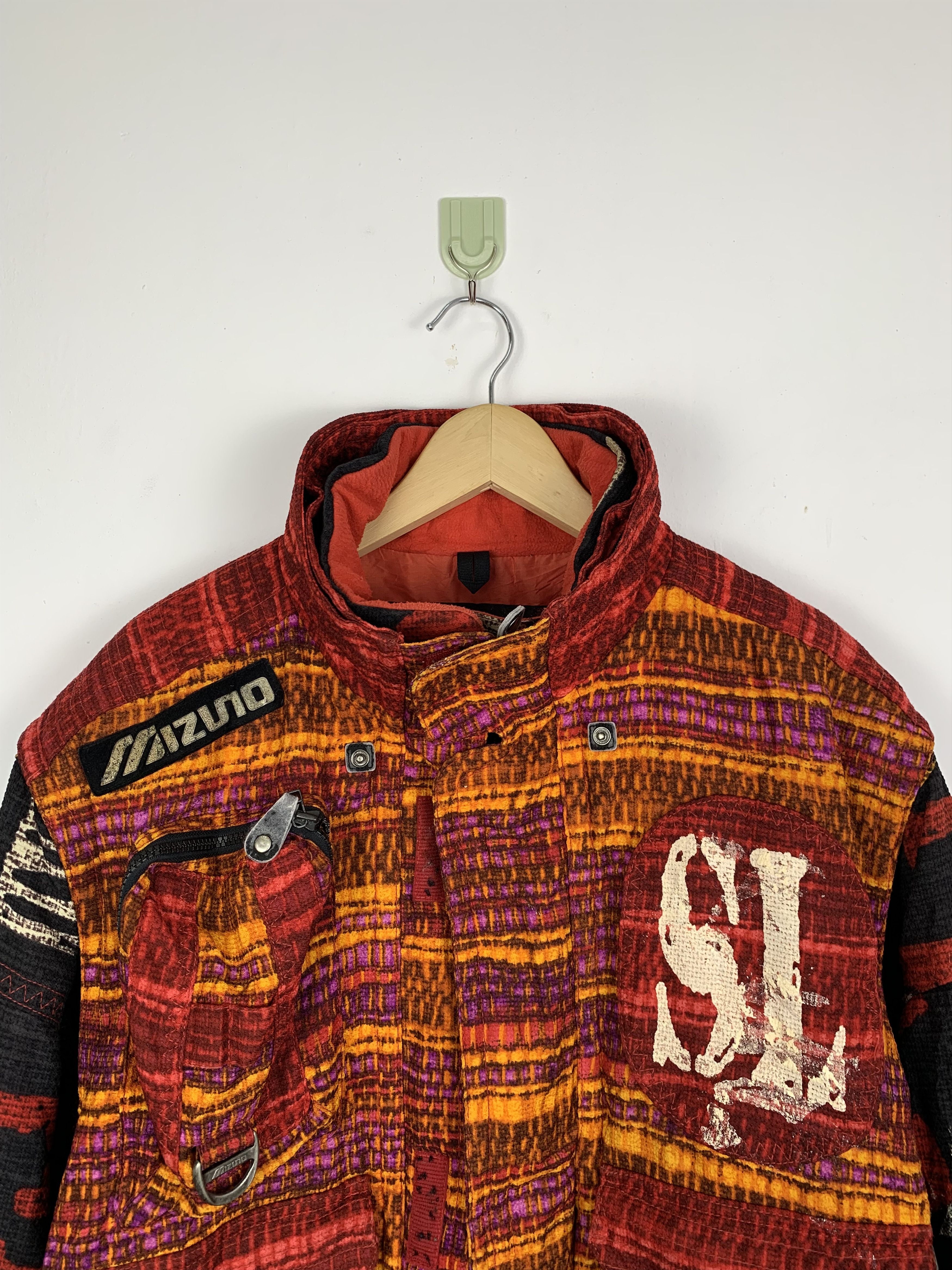 Mizuno × Vintage Vintage 90s Mizuno Ski Team Bomber Jacket Size US L / EU 52-54 / 3 - 3 Thumbnail