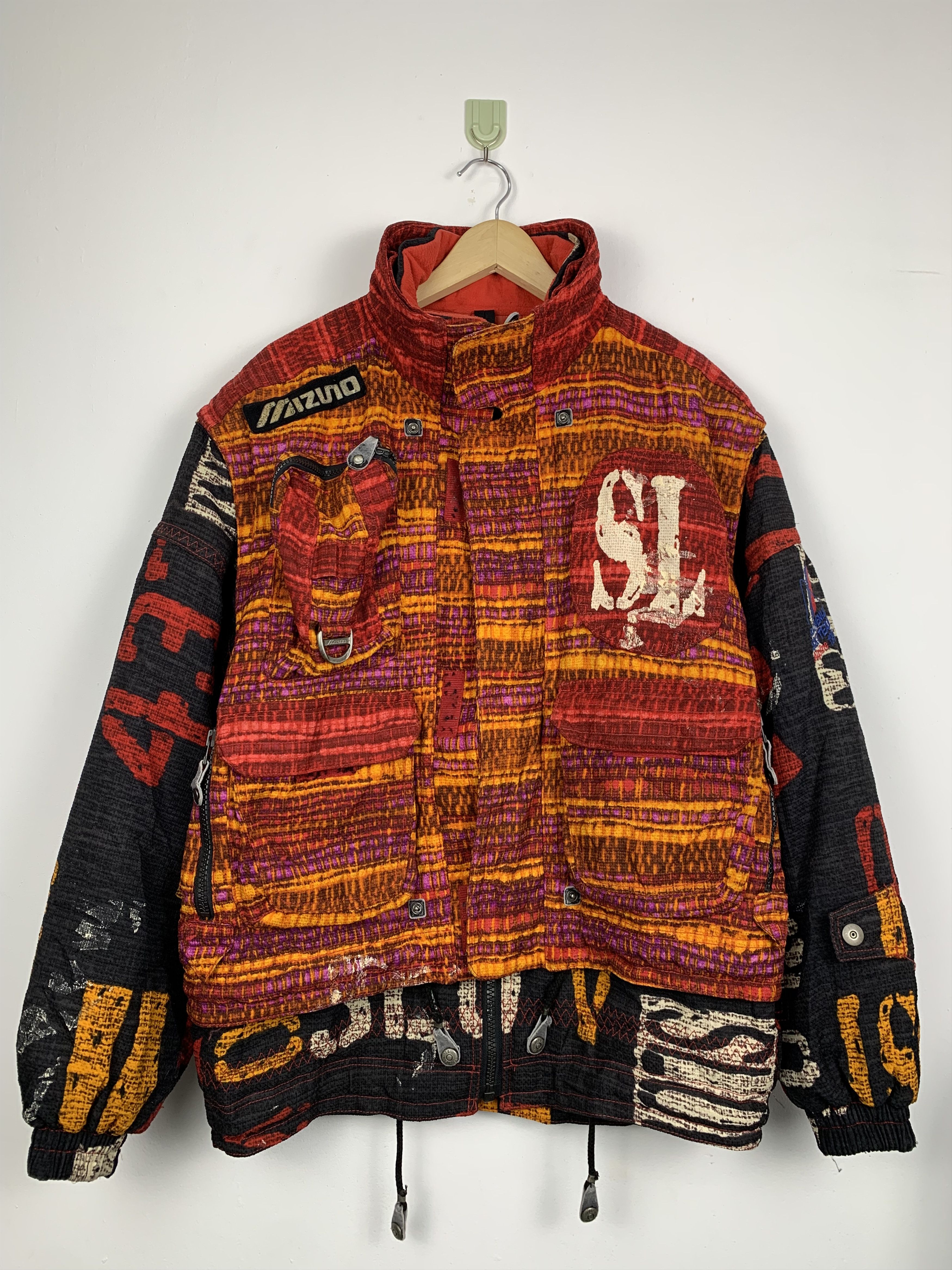 Mizuno × Vintage Vintage 90s Mizuno Ski Team Bomber Jacket Size US L / EU 52-54 / 3 - 1 Thumbnail