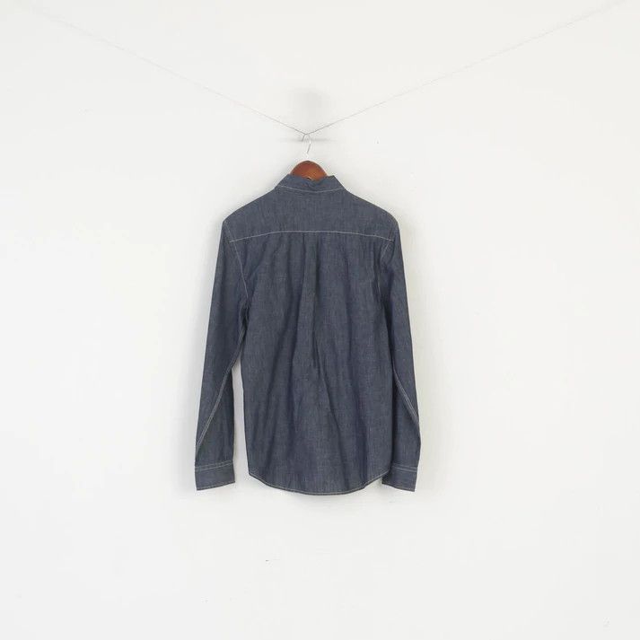 Bogner Bogner Jeans Men M Casual Shirt Navy Denim Top 3726 Size US M / EU 48-50 / 2 - 8 Thumbnail