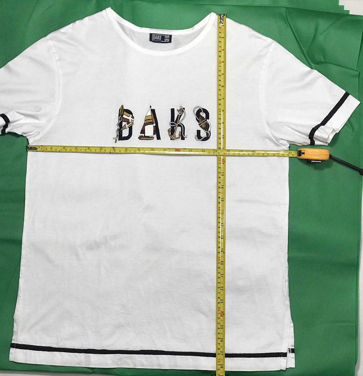 DAKS × Vintage Daks London T Shirt embroidery Big Logo Spellout Size US M / EU 48-50 / 2 - 4 Thumbnail