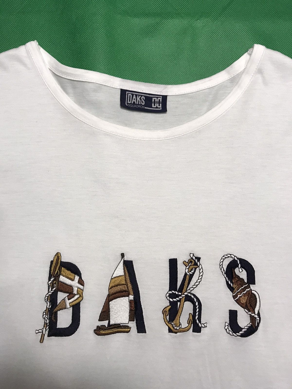 DAKS × Vintage Daks London T Shirt embroidery Big Logo Spellout Size US M / EU 48-50 / 2 - 2 Thumbnail
