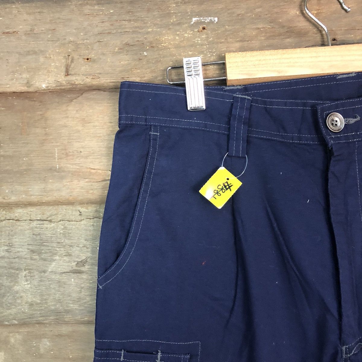 Japanese Brand DL Ladibon Dark Blue Cargo Multipocket Pants #1884 Size US 31 - 4 Thumbnail