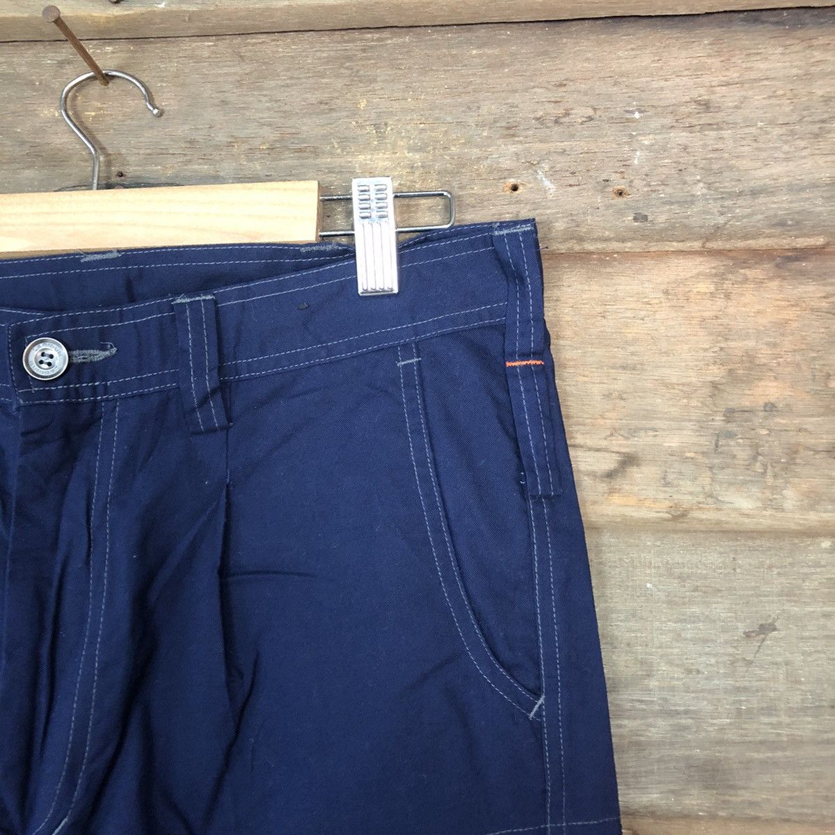 Japanese Brand DL Ladibon Dark Blue Cargo Multipocket Pants #1884 Size US 31 - 5 Thumbnail