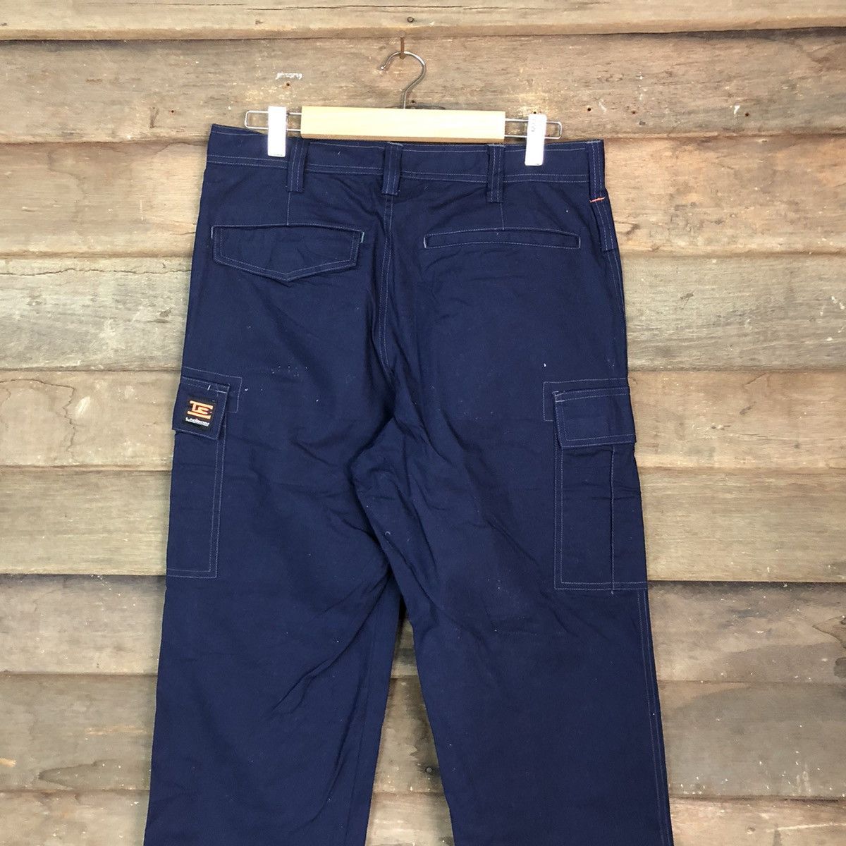 Japanese Brand DL Ladibon Dark Blue Cargo Multipocket Pants #1884 Size US 31 - 11 Thumbnail