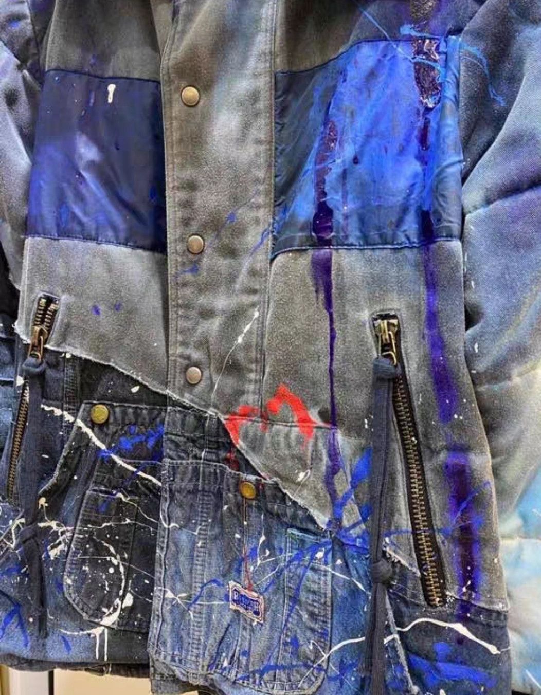 Greg Lauren Greg Lauren 19Fw Splash Patchwork Heavy Coat Size 2 Size US M / EU 48-50 / 2 - 7 Thumbnail