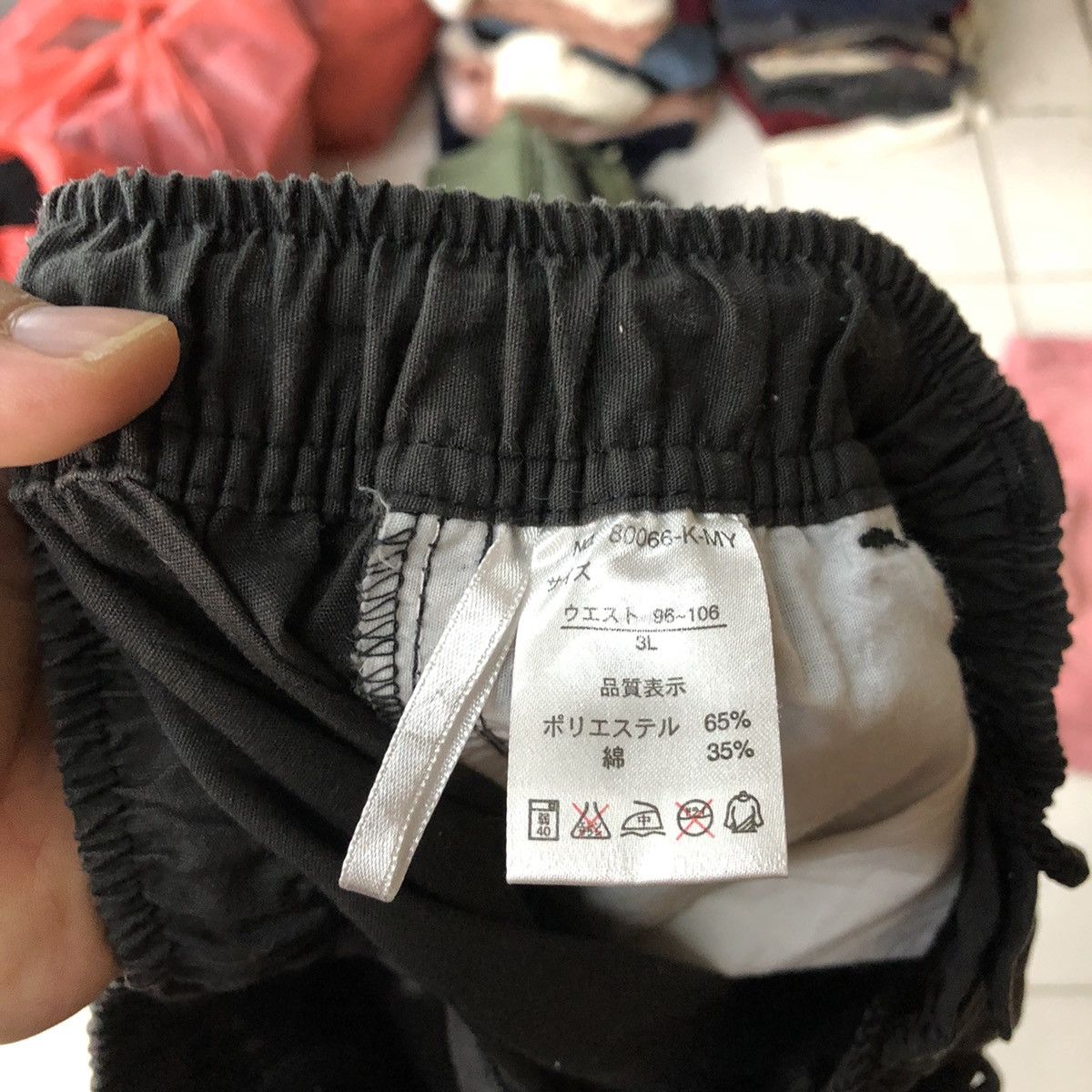 Japanese Brand × Vintage Japanese Brand Black multi pocket jogger Cargo Pants #4025 Size US 35 - 14 Thumbnail