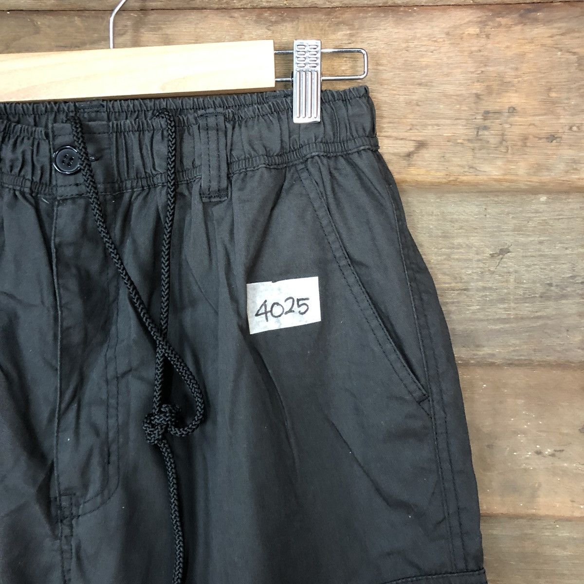 Japanese Brand Black multi pocket jogger Cargo Pants #4025