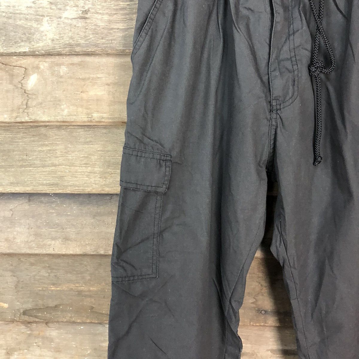 Japanese Brand Black multi pocket jogger Cargo Pants #4025