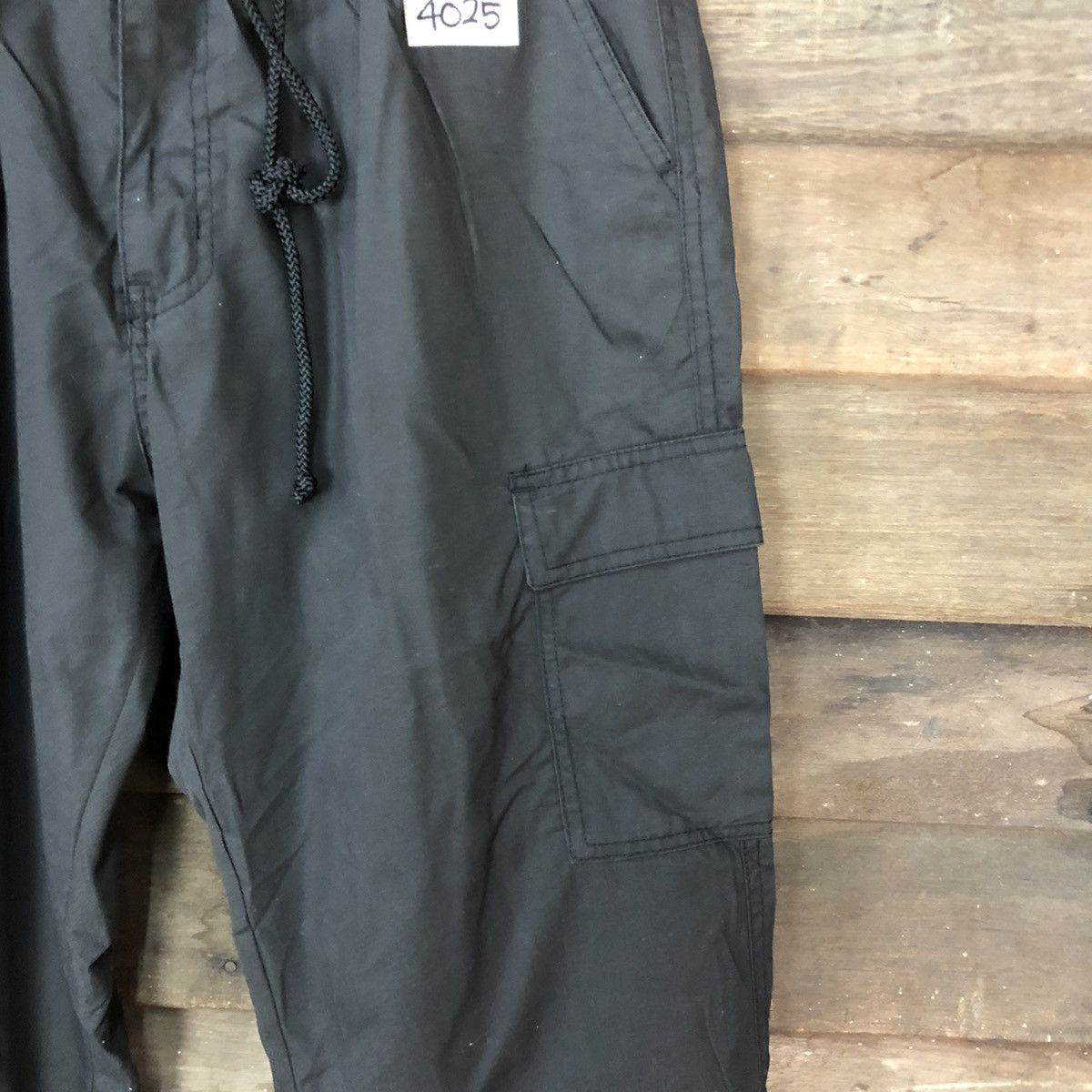 Japanese Brand Black multi pocket jogger Cargo Pants #4025