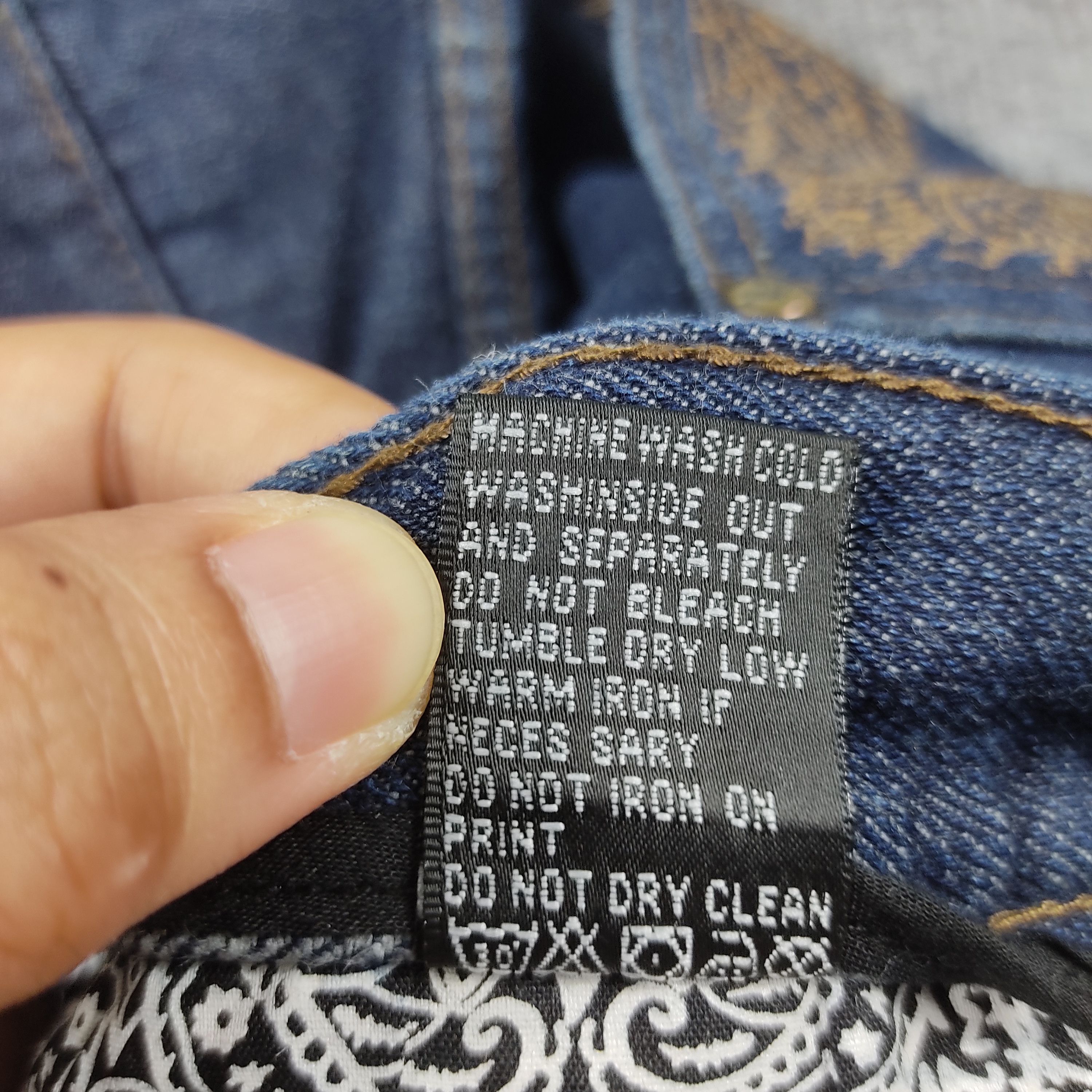 Vintage Vintage Straight Outta Cali Blue Wash Jeans L560 Size US 34 / EU 50 - 16 Thumbnail