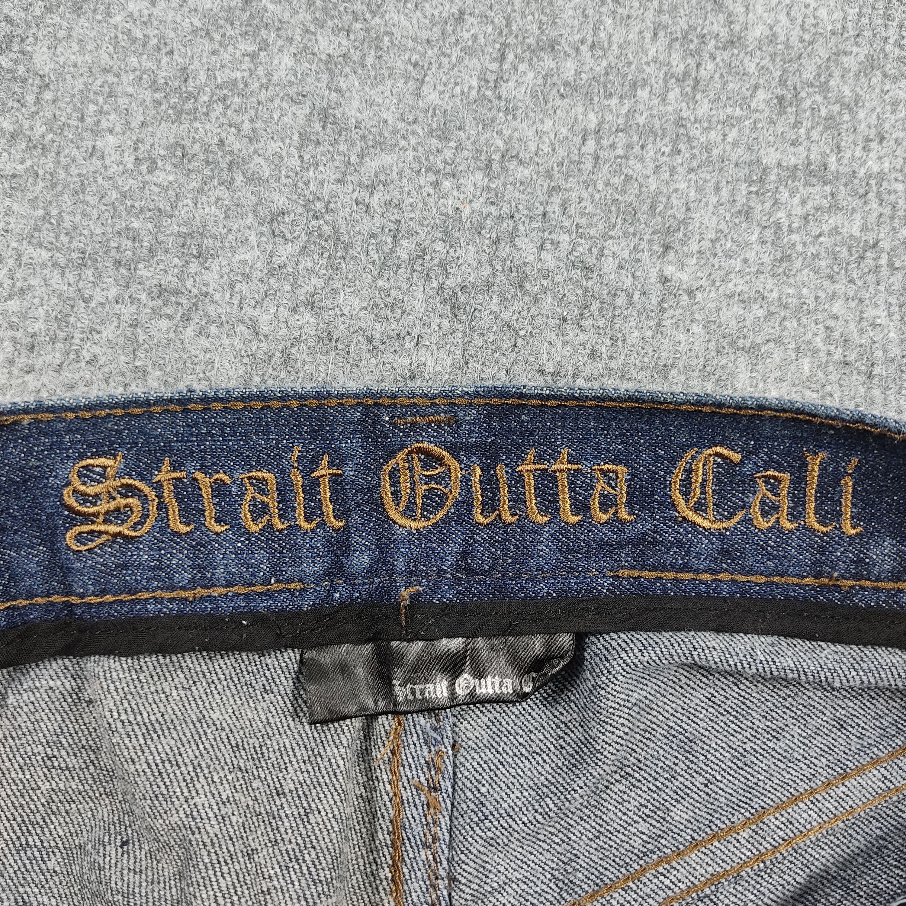 Vintage Vintage Straight Outta Cali Blue Wash Jeans L560 Size US 34 / EU 50 - 13 Thumbnail