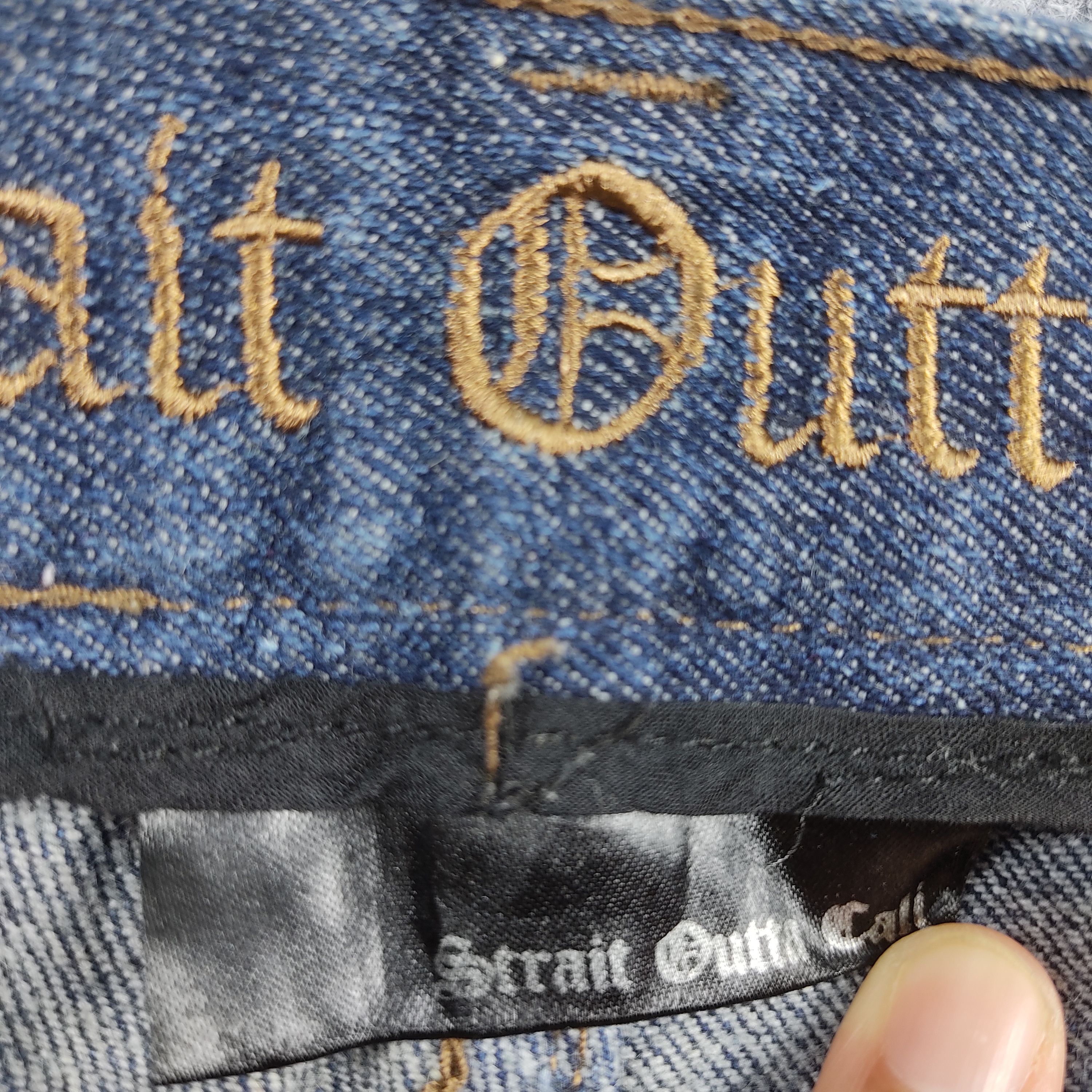 Vintage Vintage Straight Outta Cali Blue Wash Jeans L560 Size US 34 / EU 50 - 14 Thumbnail