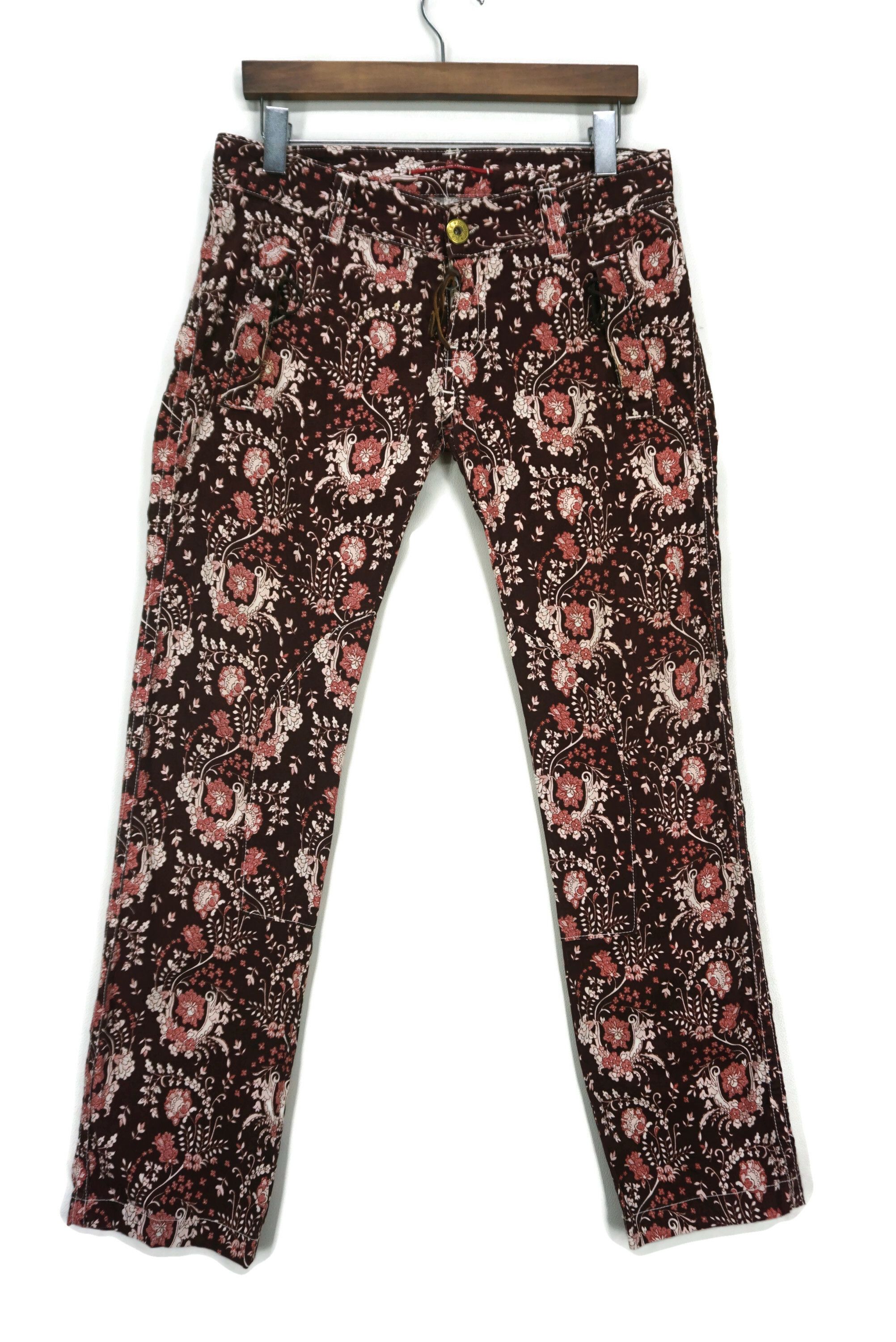 Japanese Brand RARE Pants Made in Italy Batik Buckled Waist fits W32xL31 Size 29" - 1 Thumbnail