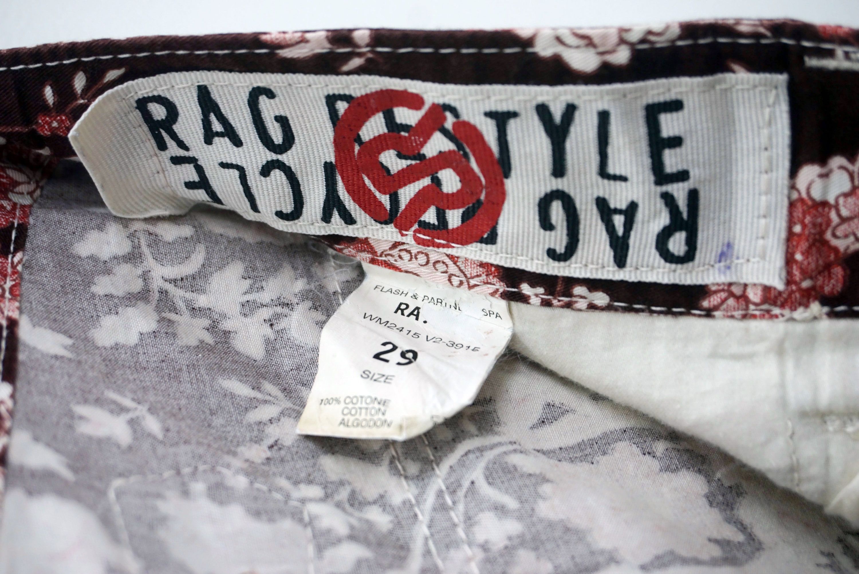 Japanese Brand RARE Pants Made in Italy Batik Buckled Waist fits W32xL31 Size 29" - 11 Thumbnail