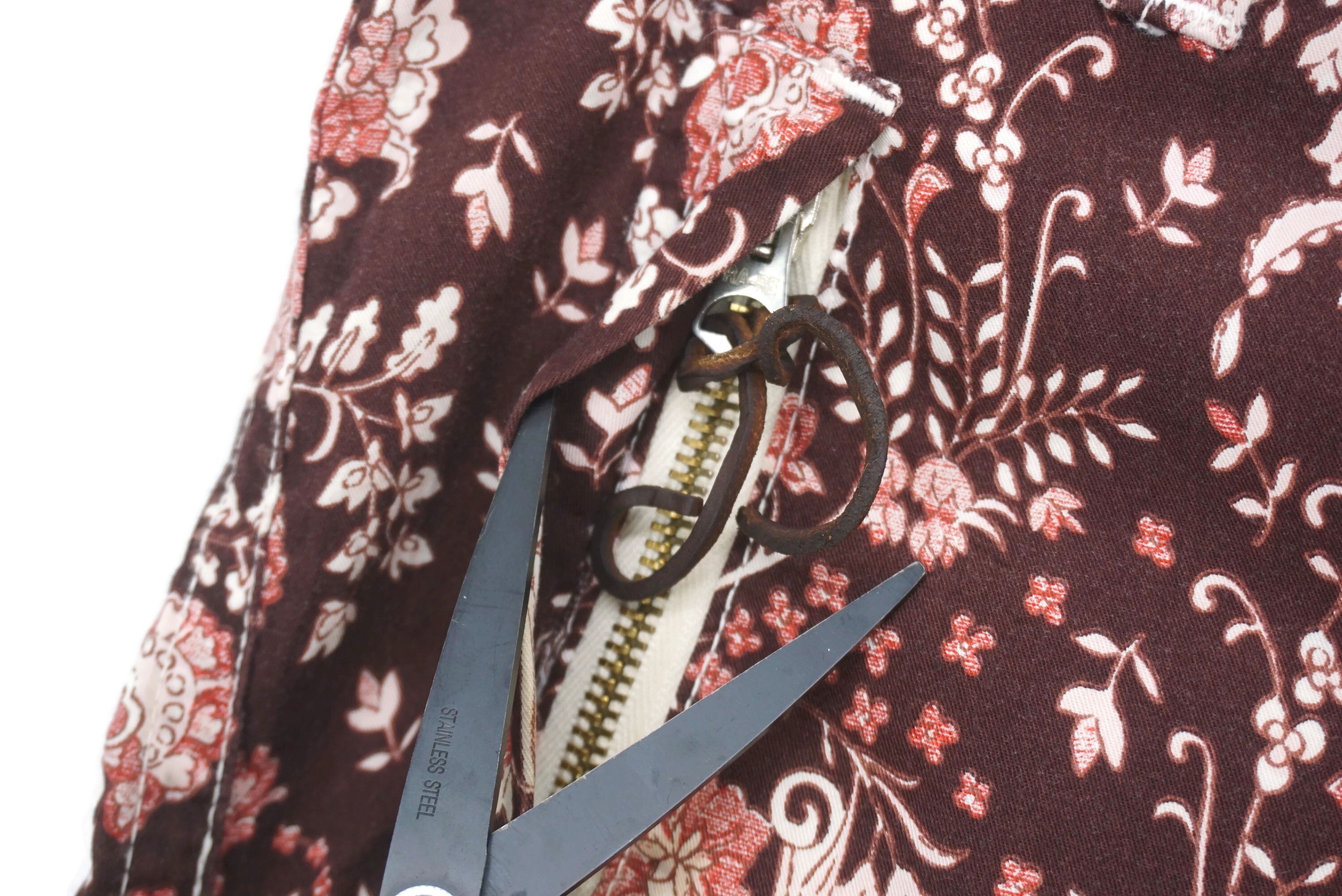 Japanese Brand RARE Pants Made in Italy Batik Buckled Waist fits W32xL31 Size 29" - 5 Thumbnail