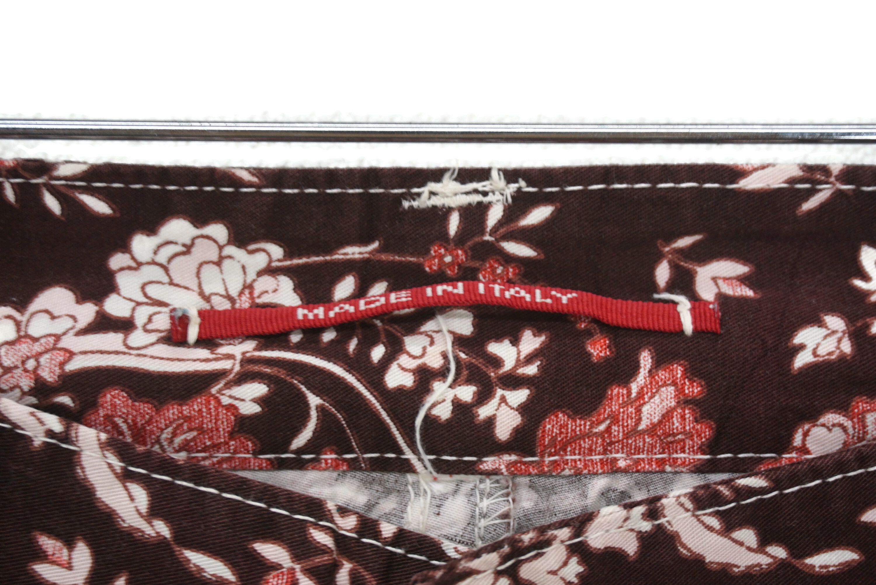 Japanese Brand RARE Pants Made in Italy Batik Buckled Waist fits W32xL31 Size 29" - 4 Thumbnail