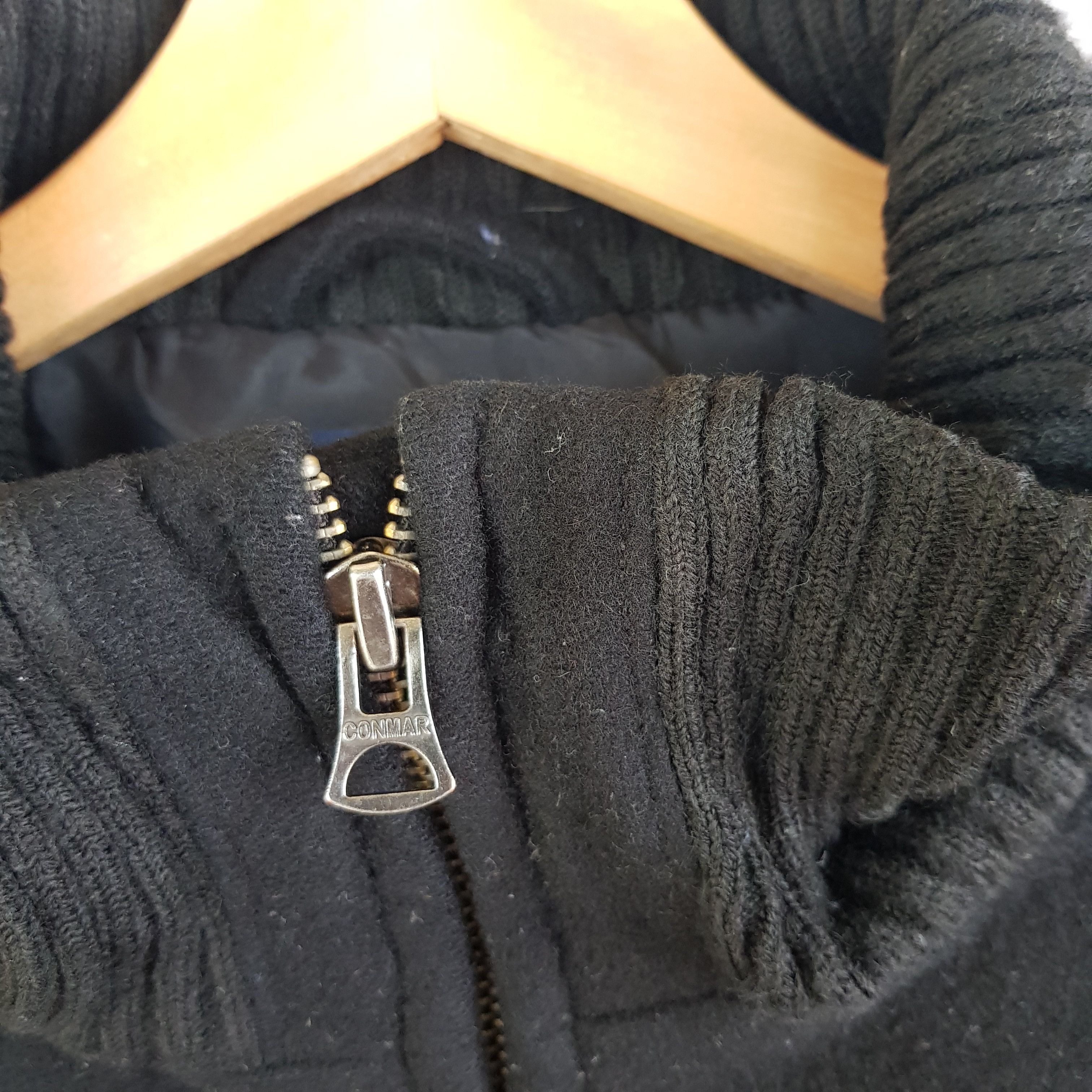 Japanese Brand × Vintage Vintage Japanese Black Wool Jacket Zipper Wool Jackets Size US M / EU 48-50 / 2 - 4 Thumbnail