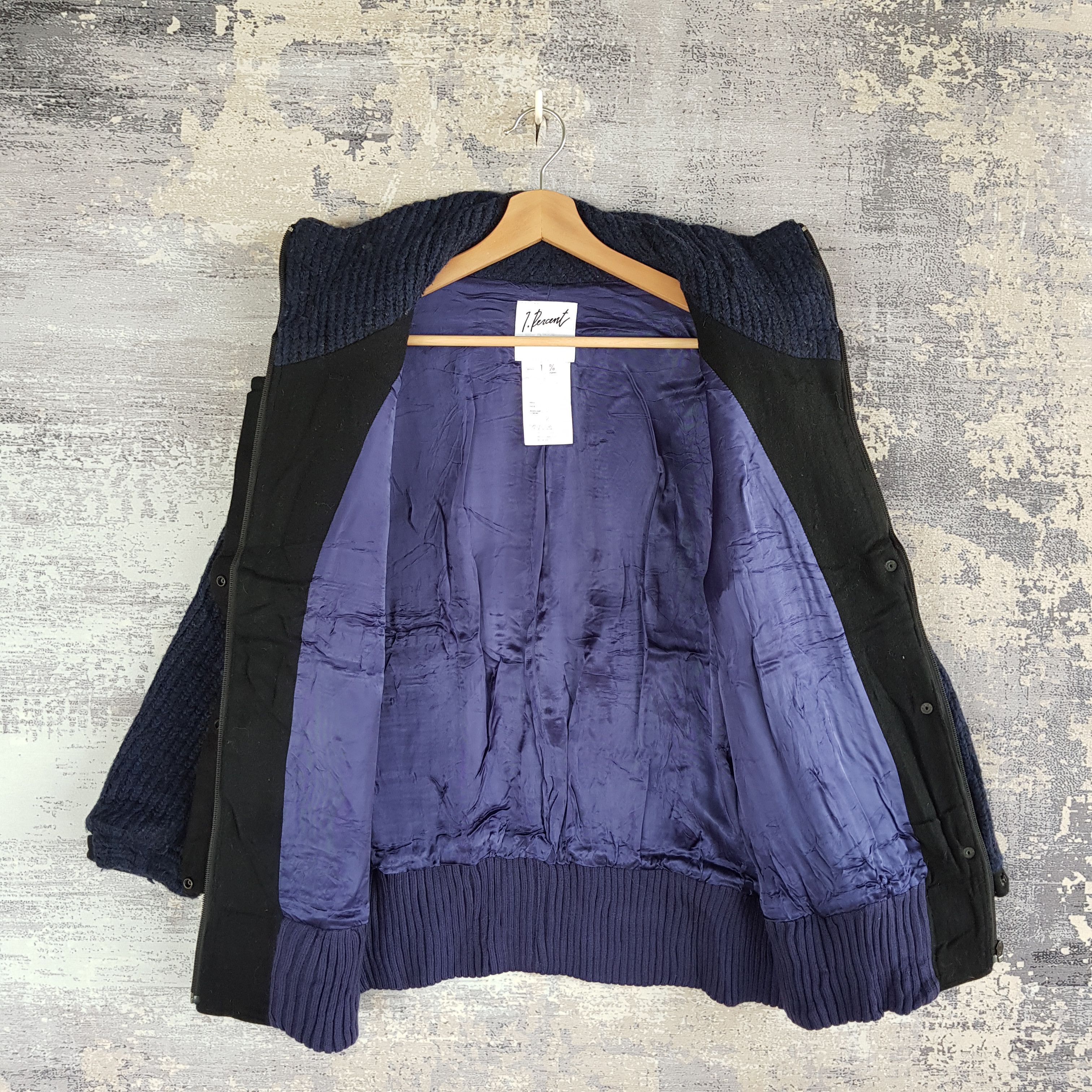 Japanese Brand × Vintage Vintage 1 Percent Japanese Wool Jacket Varsity Jacket Size US S / EU 44-46 / 1 - 4 Thumbnail