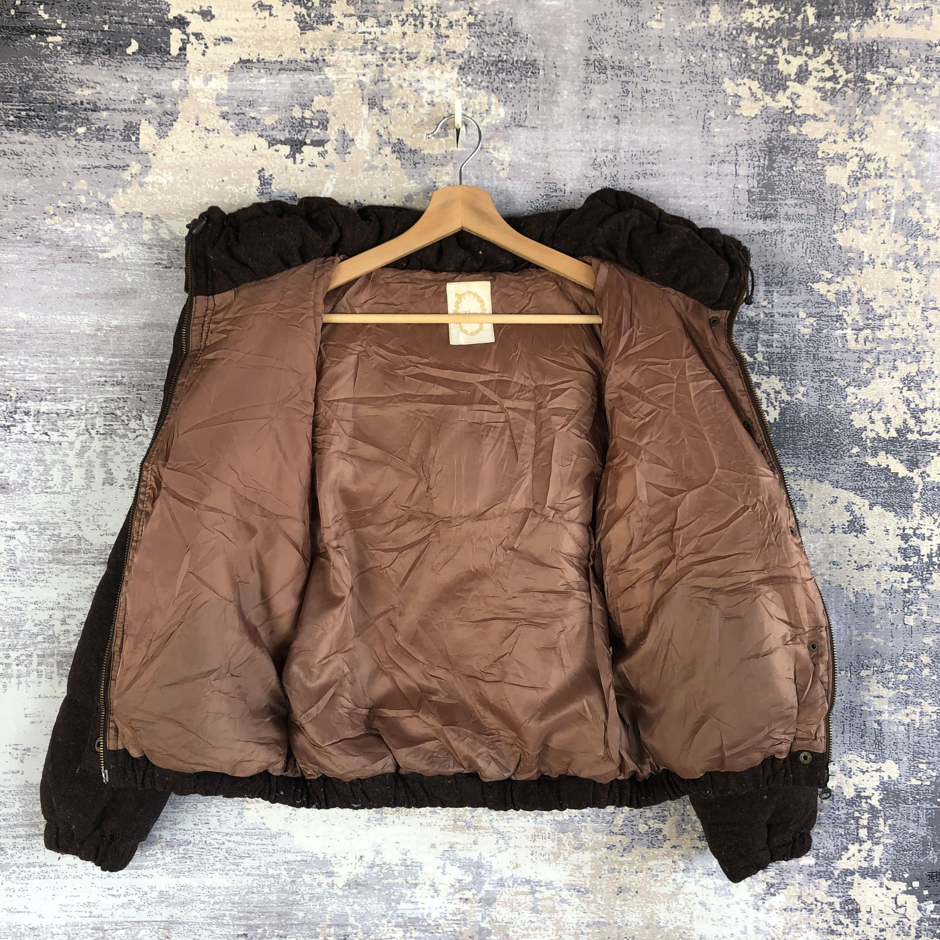 Japanese Brand × Vintage Khaju Japanese Puffer Wool Jacket Hoodie Wool Jacket Size US S / EU 44-46 / 1 - 9 Thumbnail