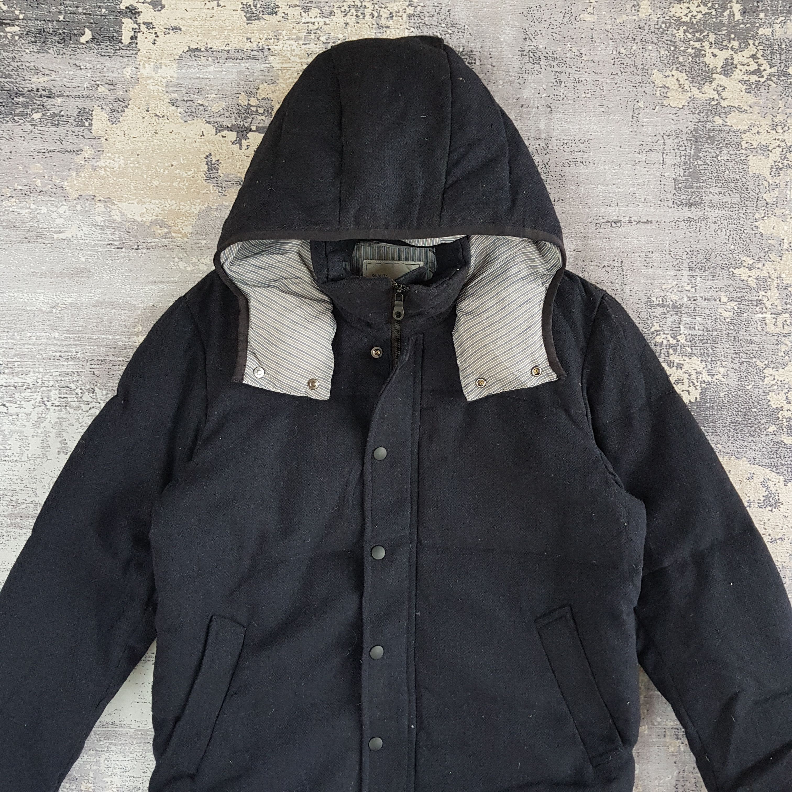Japanese Brand × Vintage Adam et Rope Puffer Jacket Japanese Hoodie Wool Jackets Size US L / EU 52-54 / 3 - 2 Thumbnail