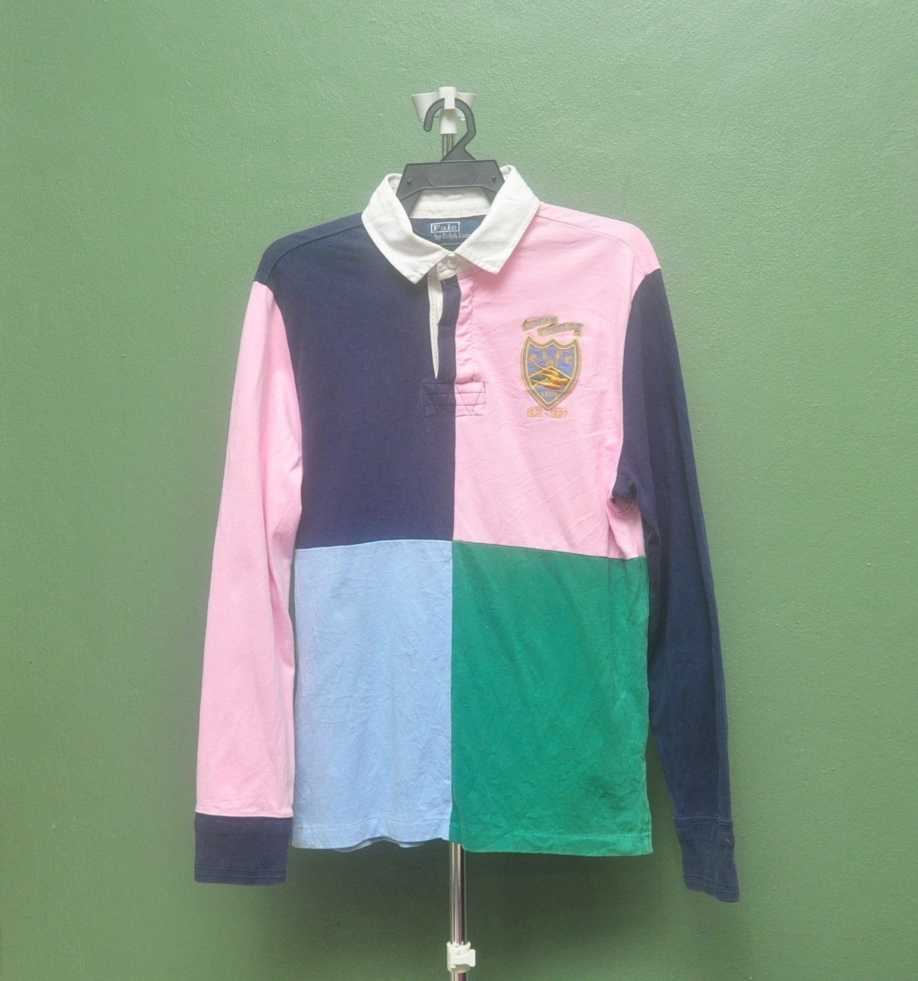 Polo Ralph Lauren Vintage Polo Ralph Lauren Number Nine Colourful Long Sleeve Size US L / EU 52-54 / 3 - 1 Thumbnail