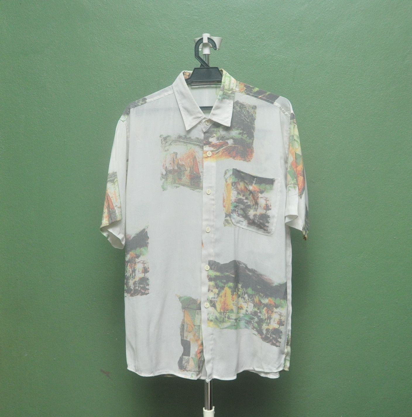 Japanese Brand × Vintage Vintage Asiatai Button Up Shirt Travis Scott Fashion Style Size US L / EU 52-54 / 3 - 1 Thumbnail
