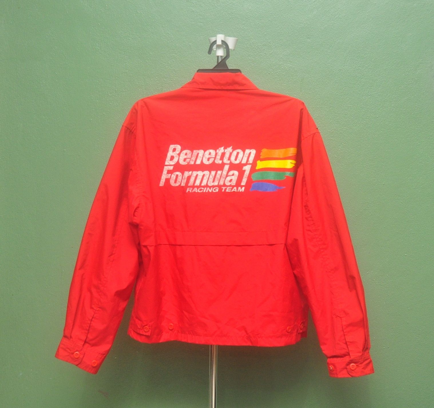 Benetton × Vintage Rare Vintage Benetton Racing Formula 1 Maroon Sweater Size US L / EU 52-54 / 3 - 1 Thumbnail
