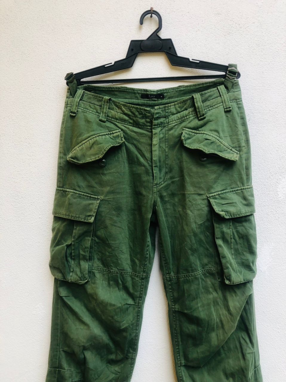 Japanese Brand × Vintage Vintage Lucy Military Army Designer Cargo Pant Size US 33 - 3 Thumbnail