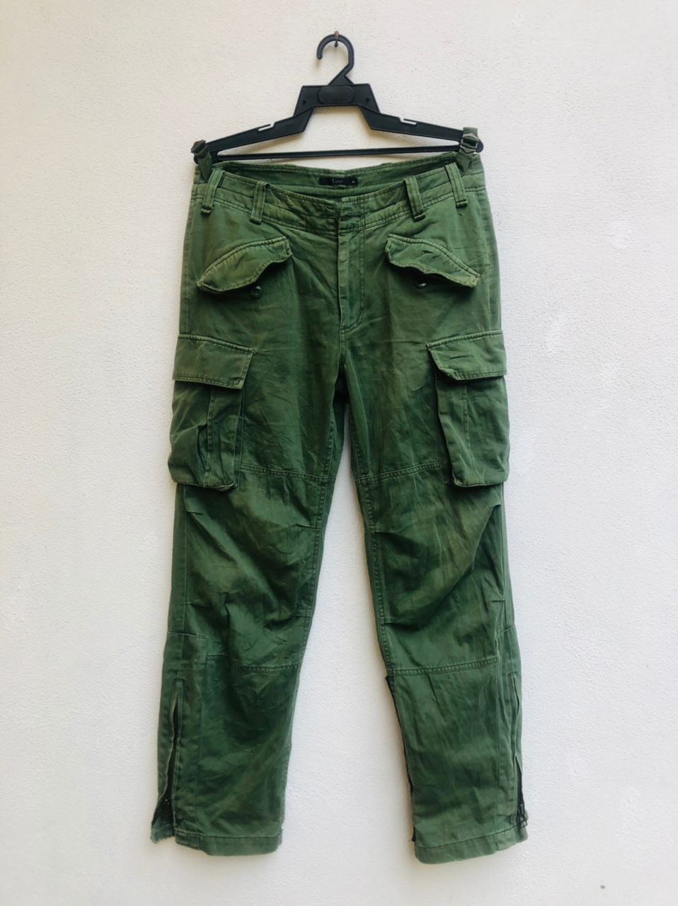Japanese Brand × Vintage Vintage Lucy Military Army Designer Cargo Pant Size US 33 - 1 Thumbnail