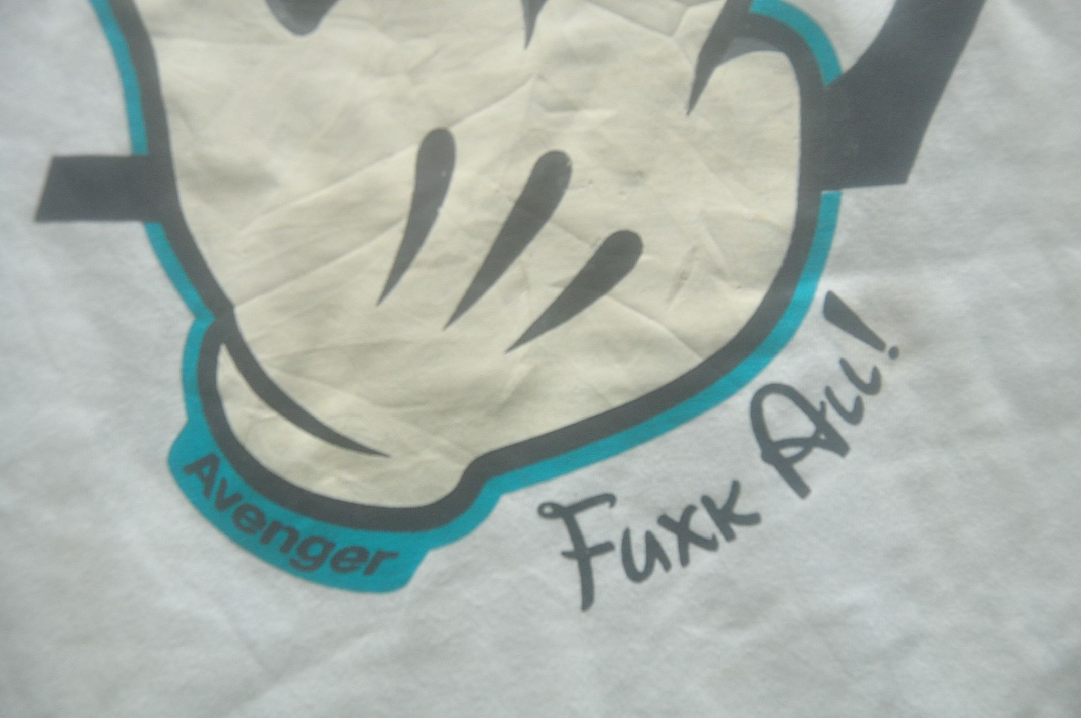 Japanese Brand Vintage Mickey Parody Middle Finger Hip Hop Style Size US M / EU 48-50 / 2 - 4 Thumbnail