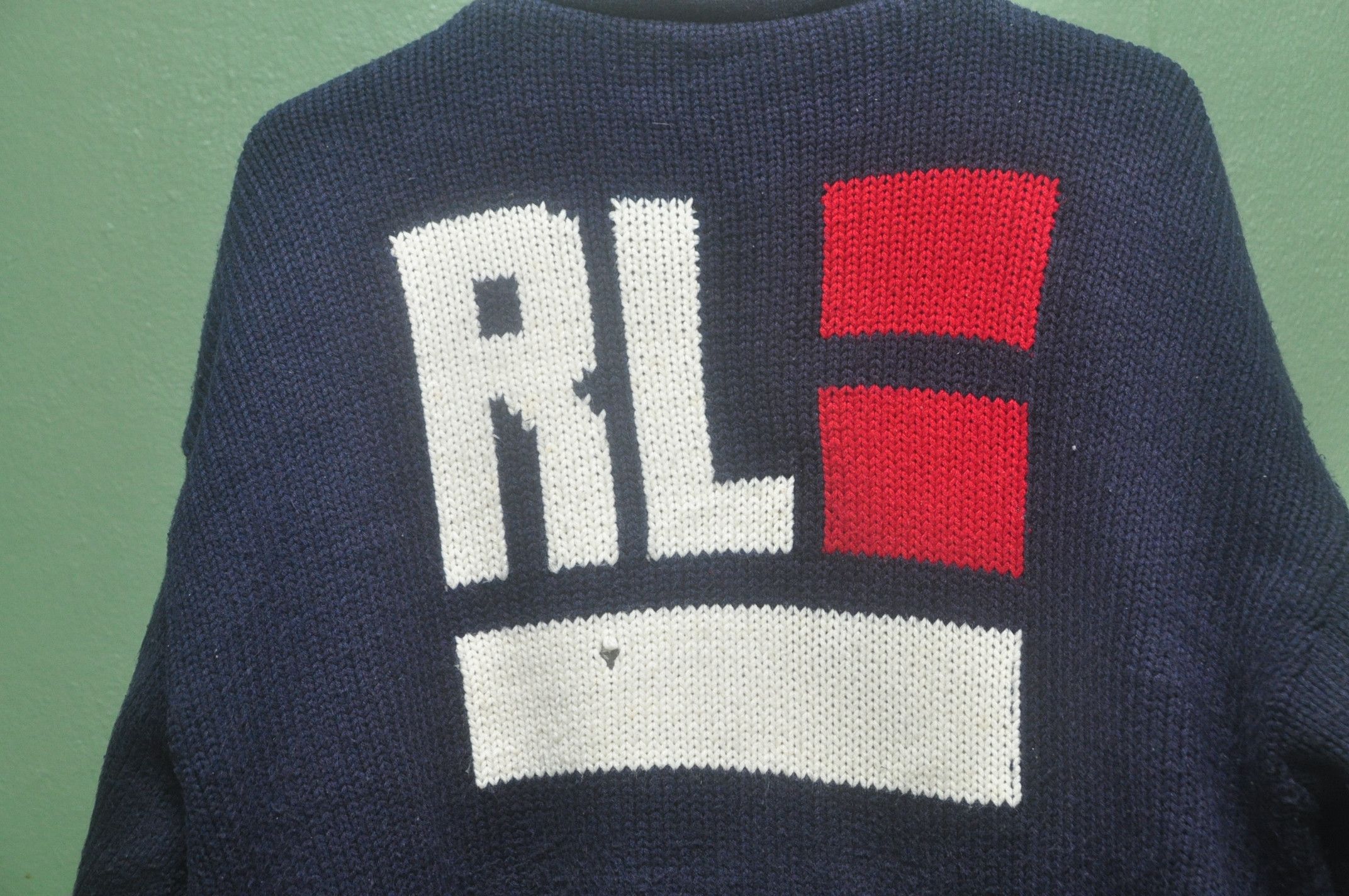 Japanese Brand Vintage RL 67 Big Logo Designer Style Knit Sweater Size US L / EU 52-54 / 3 - 2 Thumbnail