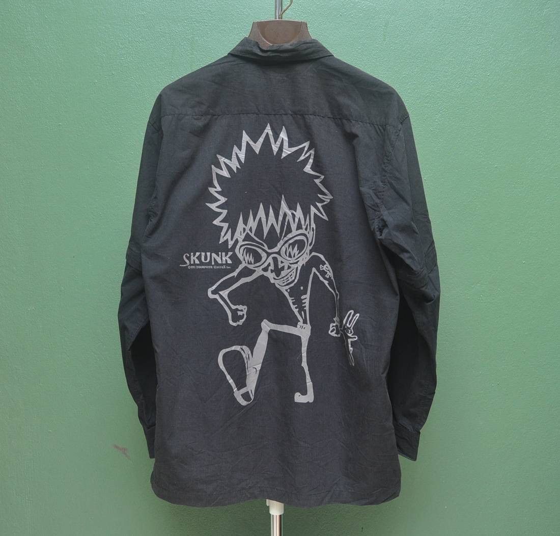 Japanese Brand Vintage Mischievous Skunk Punk Long Sleeve Shirt Size US XL / EU 56 / 4 - 1 Thumbnail