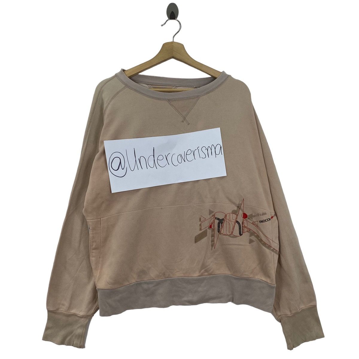 MAHARISHI X RECON 2002 Embroidered Design Beige Sweatshirt