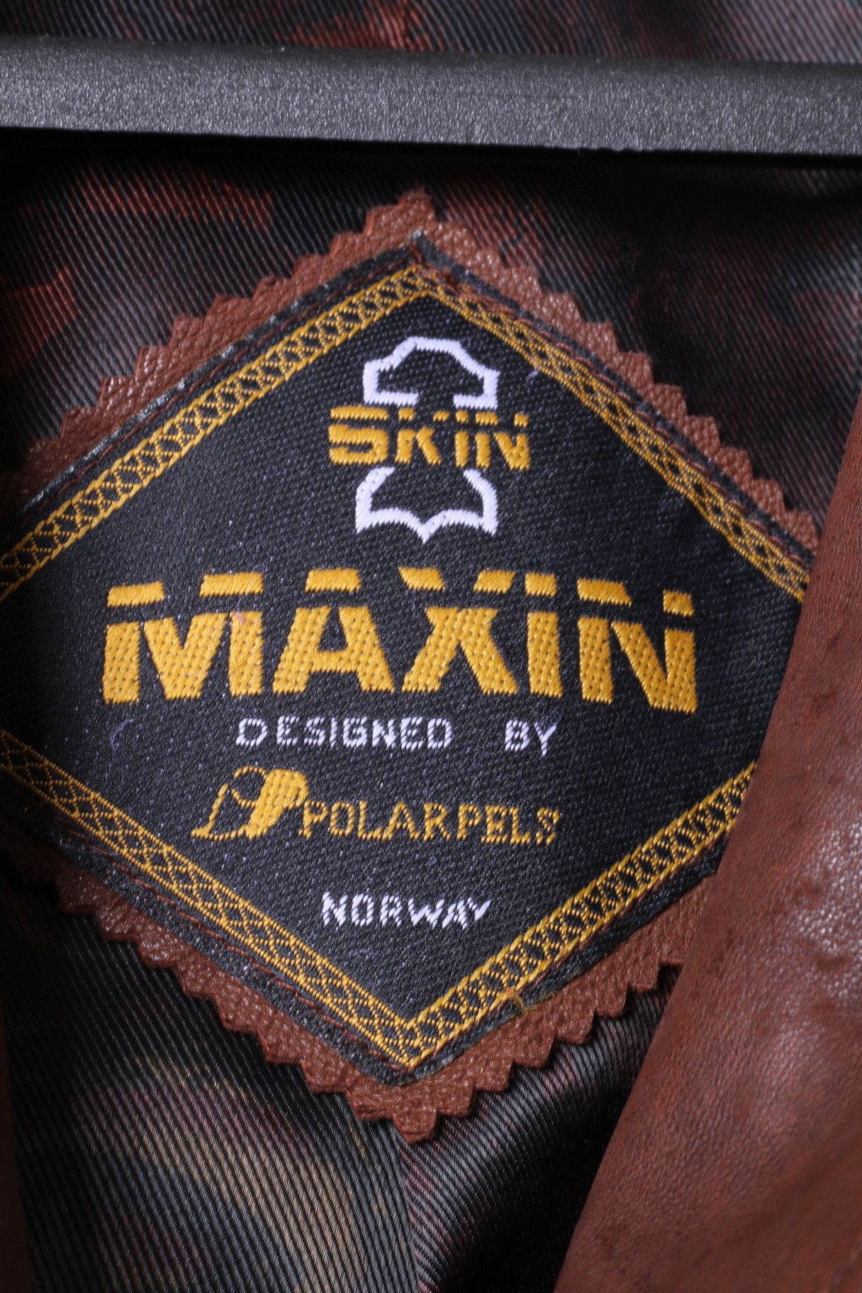 Vintage Maxin Norway Women 34 M Jacket Brown Leather Oversize 10577 Size M / US 6-8 / IT 42-44 - 4 Thumbnail