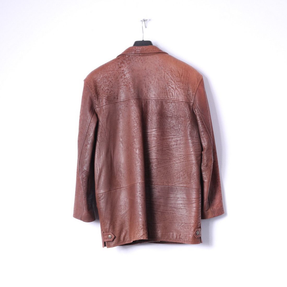 Vintage Maxin Norway Women 34 M Jacket Brown Leather Oversize 10577 Size M / US 6-8 / IT 42-44 - 9 Thumbnail