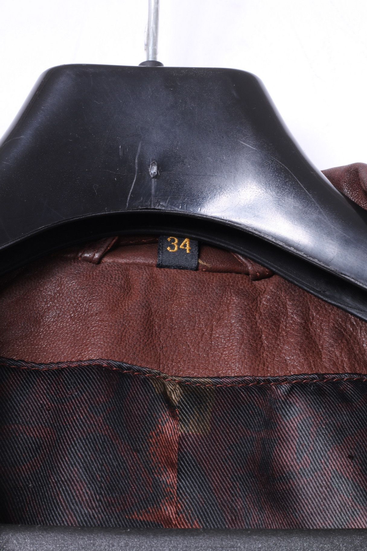 Vintage Maxin Norway Women 34 M Jacket Brown Leather Oversize 10577 Size M / US 6-8 / IT 42-44 - 5 Thumbnail
