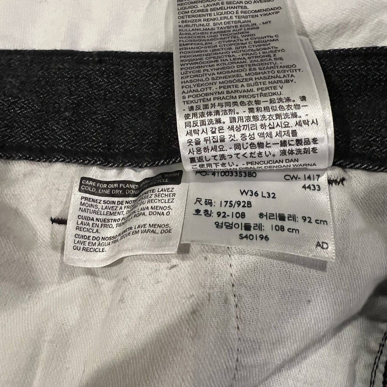 Levi’s Two Horse White Tab Black Dress Jeans 36x32