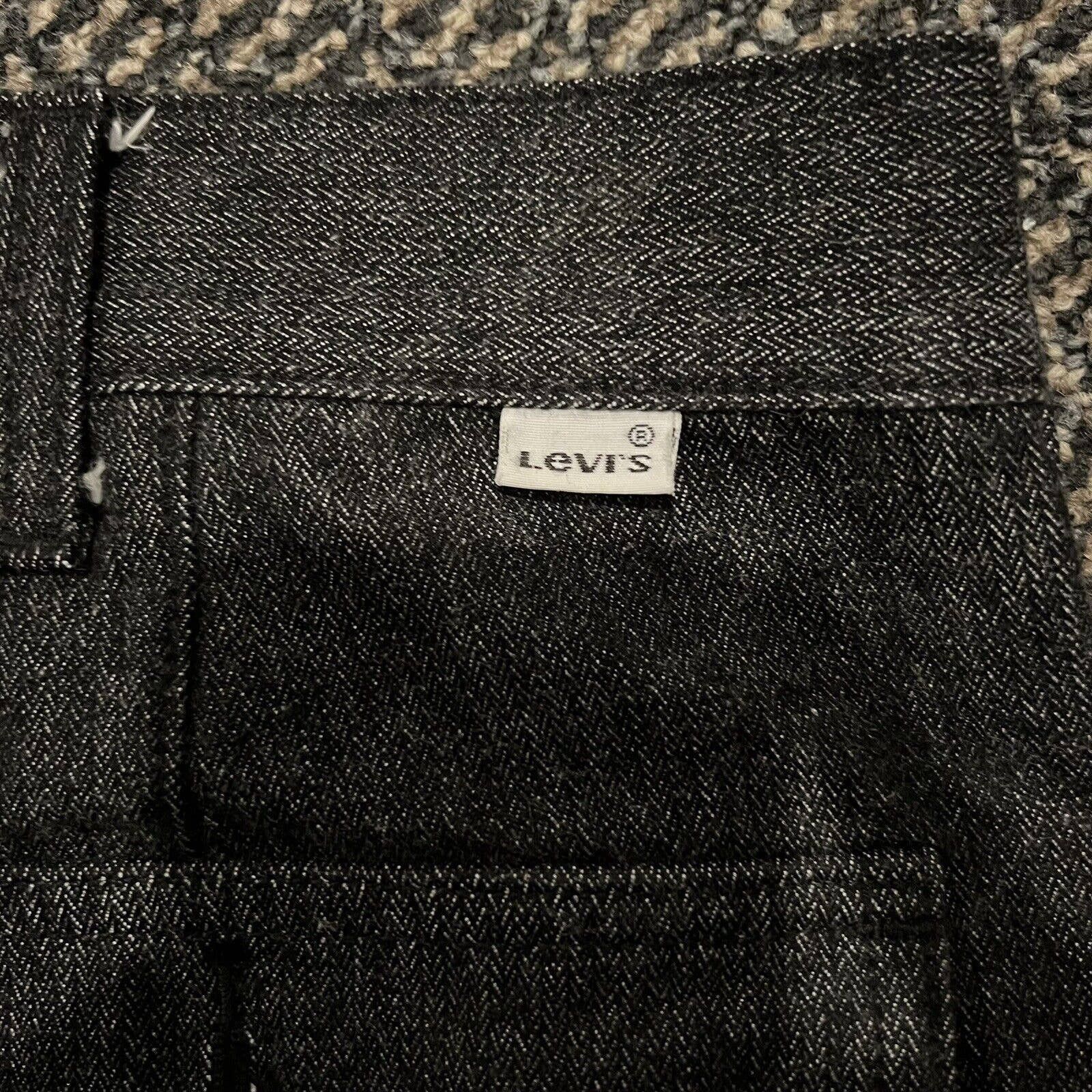 Levi’s Two Horse White Tab Black Dress Jeans 36x32