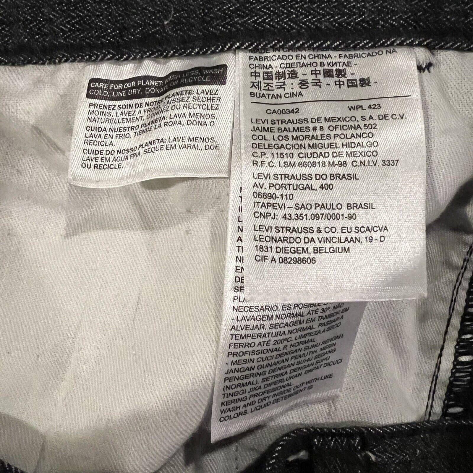 Levi’s Two Horse White Tab Black Dress Jeans 36x32