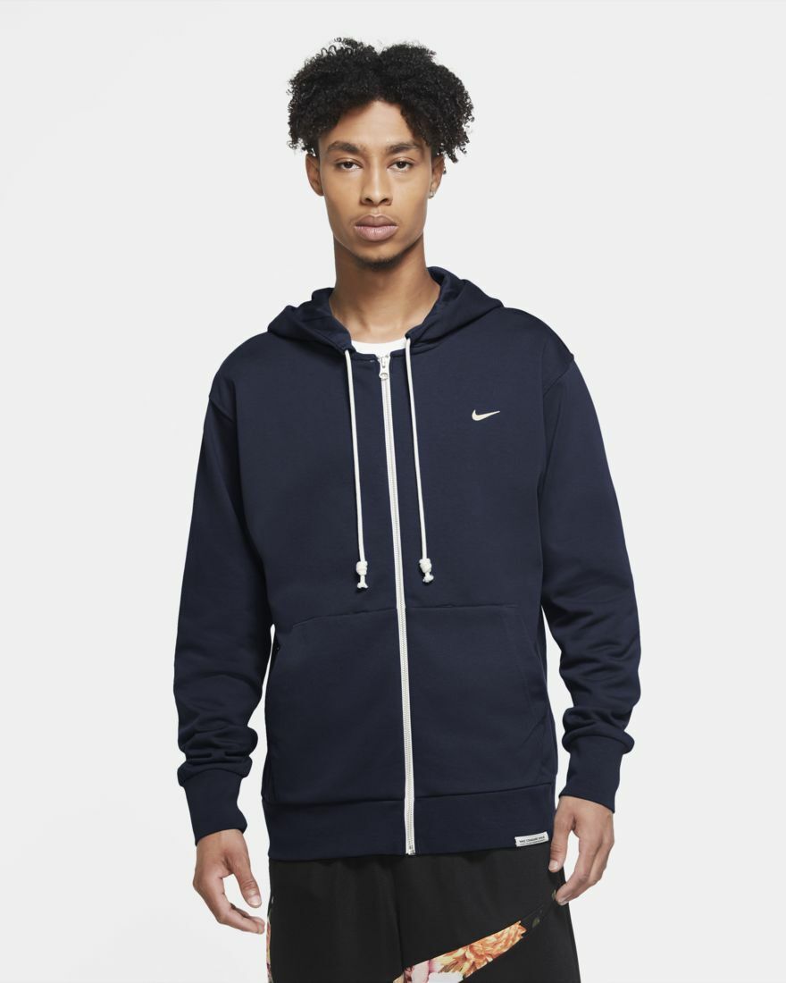 Nike NIKE Standard Issue Dri-Fit Zip Hoodie Size US L / EU 52-54 / 3 - 2 Thumbnail