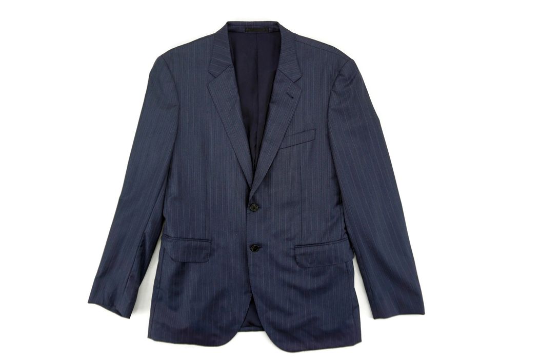 Loro Piana Four Seasons Jacket Pinstripe Wool Coat | Grailed