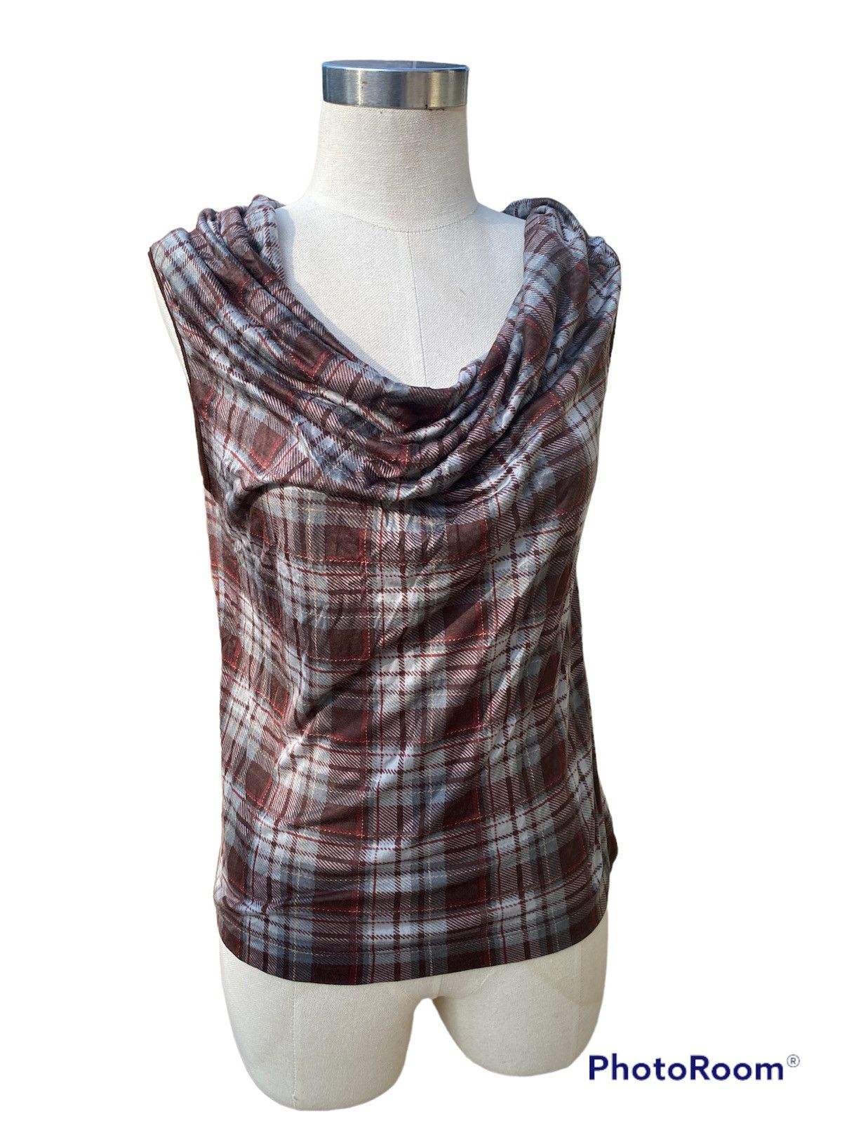 image of Hussein Chalayan Vintage Chalayan Tank in Brown, Women's (Size Medium)