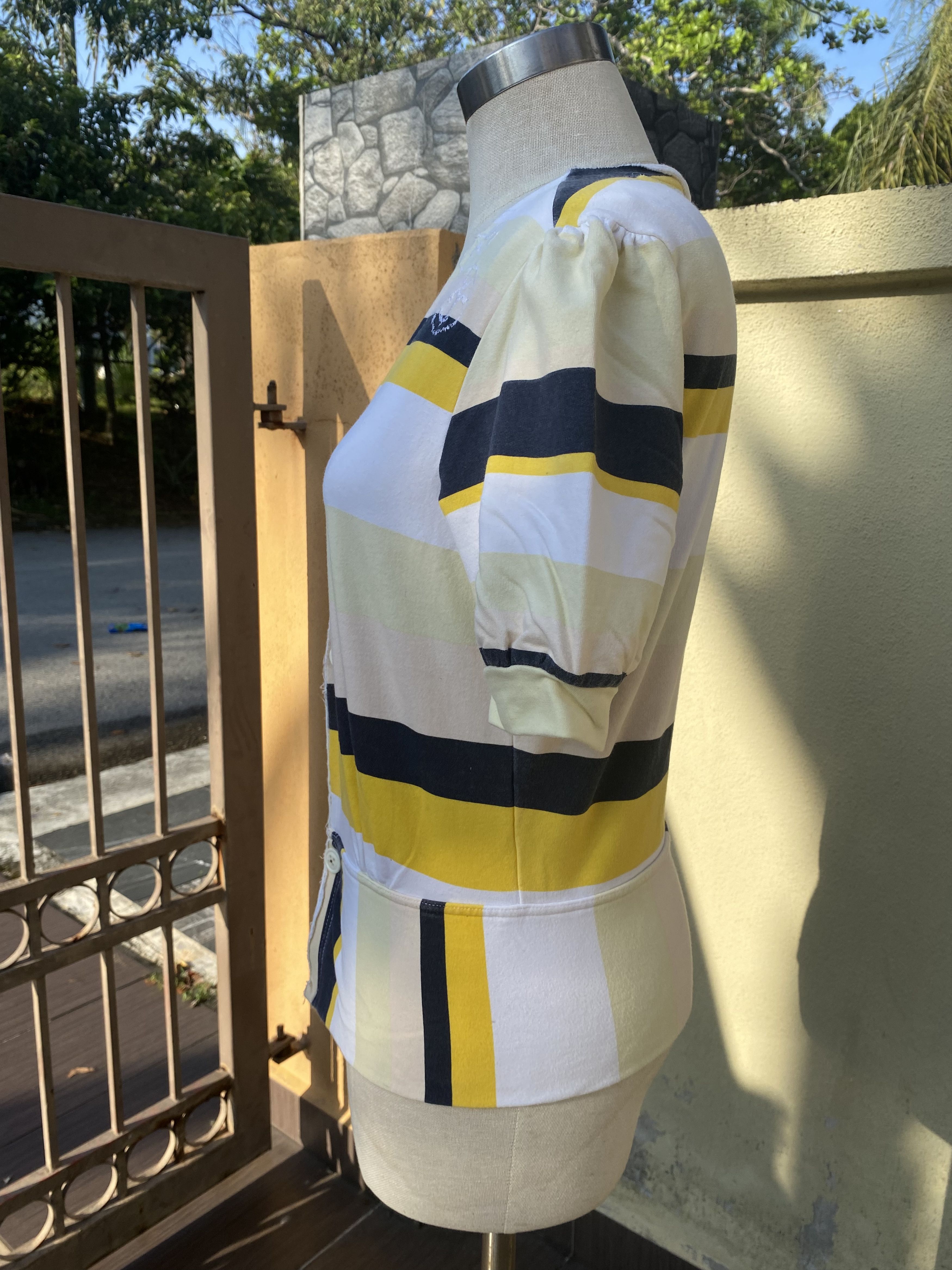 Diesel vintage striped cotton cardigan Size M / US 6-8 / IT 42-44 - 5 Thumbnail