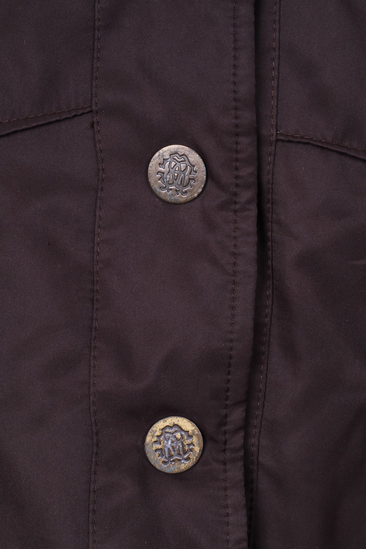 Just Cavalli Just Cavalli Women S/M Jacket Brown Snaps 10629 Size S / US 4 / IT 40 - 6 Thumbnail