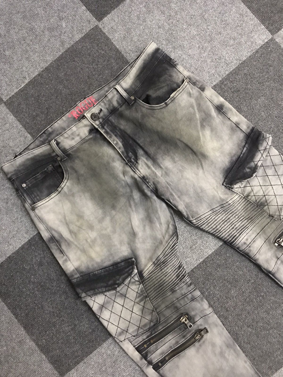 Seditionaries P72 Statement Pant ROGUE Rare Zipper Smoky Biker Pant Size US 37 - 4 Thumbnail