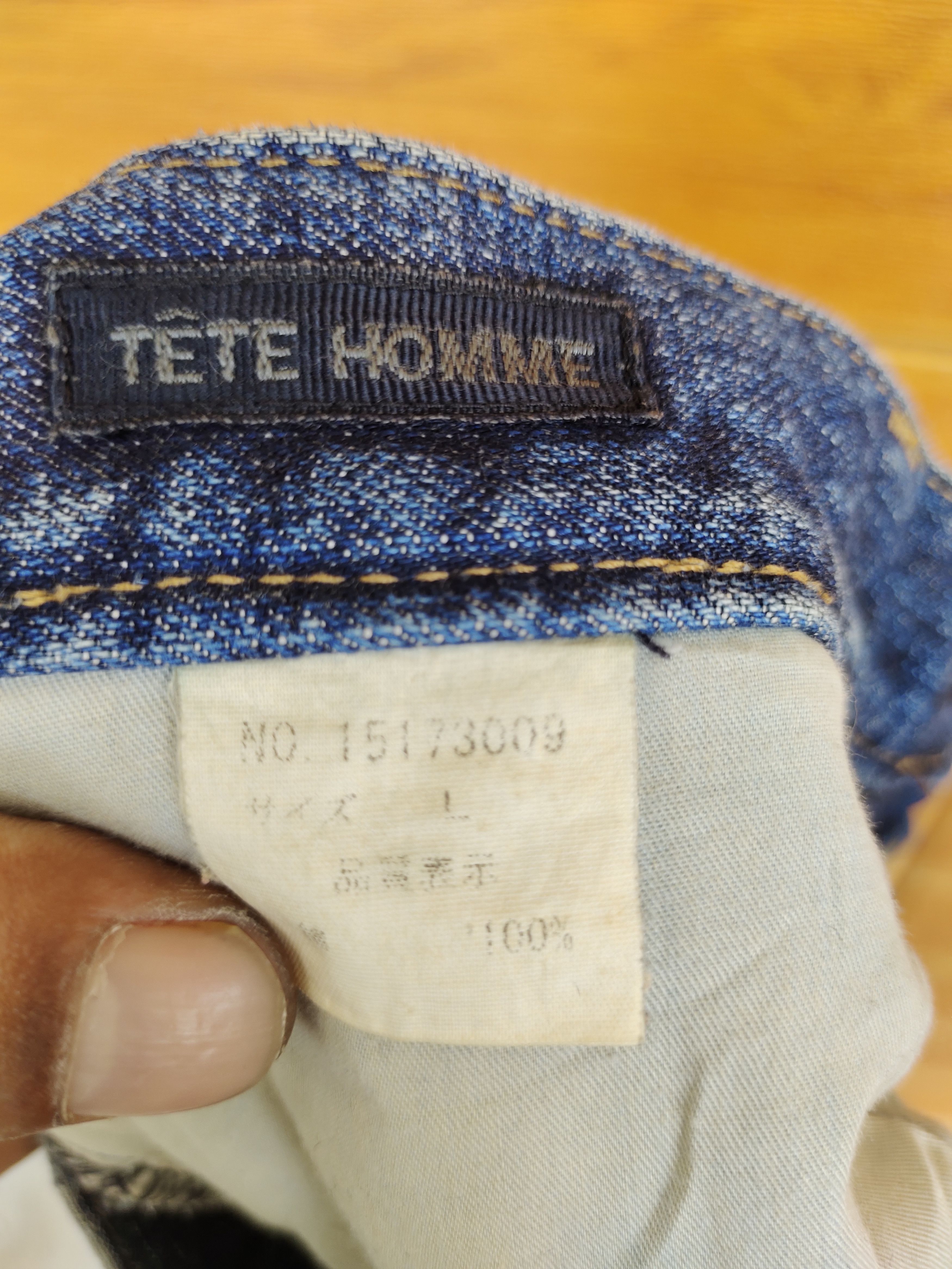 Tete Homme Tete Homme By Issey Miyake Distressed Denim Jeans Size US 30 / EU 46 - 20 Thumbnail